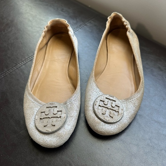 Tory Burch Metallic Minnie Flat - Picture 3 of 9